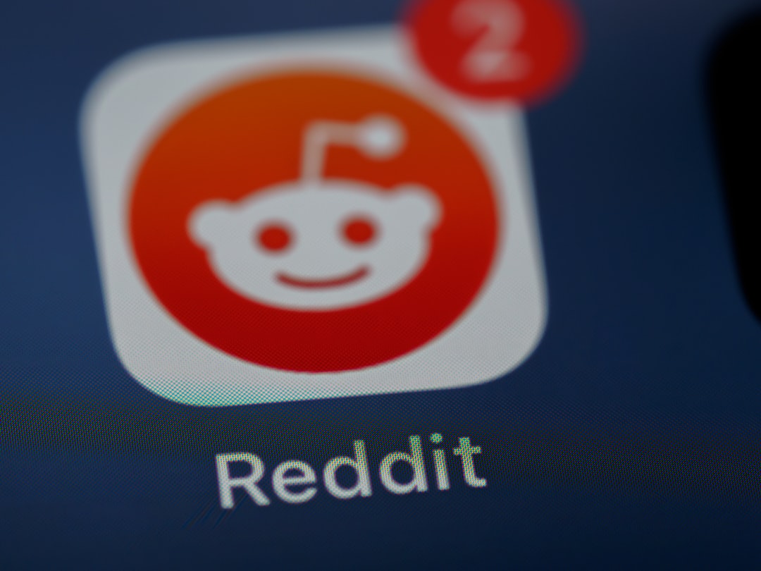 Reddit app icon on smartphone screen for blog content research
